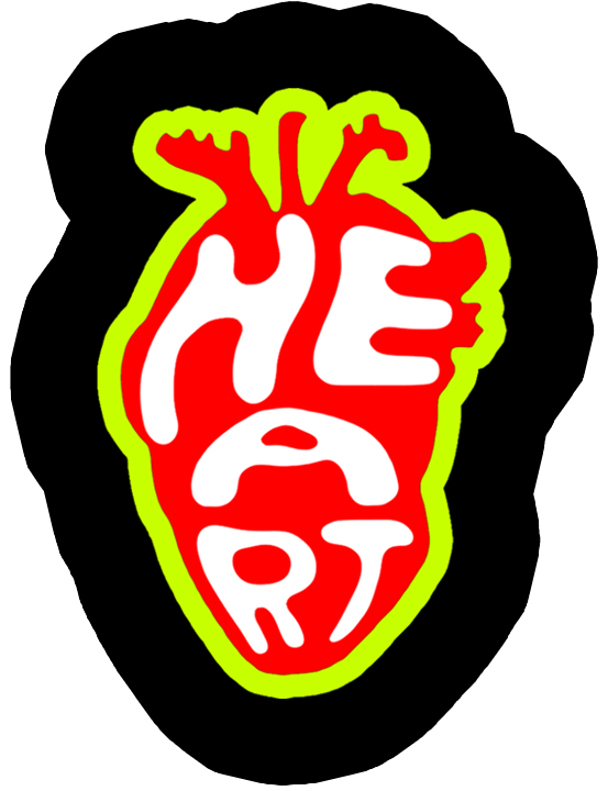 [TP-BLK-HEART] Toxic Punk Cuore Anatomico — Nero