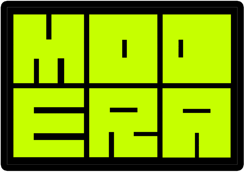 [TP-BLK-LOGO] Toxic Punk MOD ERA ロゴパッチ — ブラック