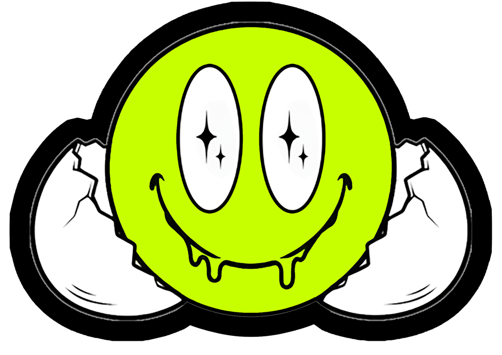 [TP-BLK-SMILEY-FU] Toxic Punk Acid Smiley — Black