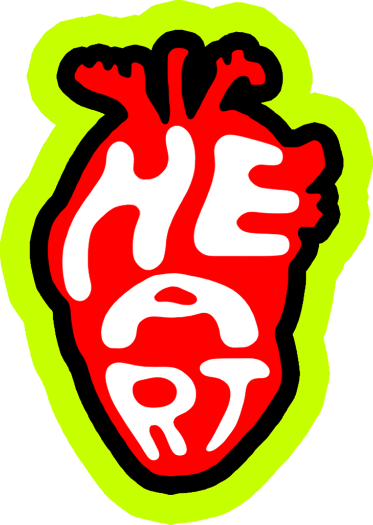 [TP-GRN-HEART] Toxic Punk Cuore Anatomico — Verde