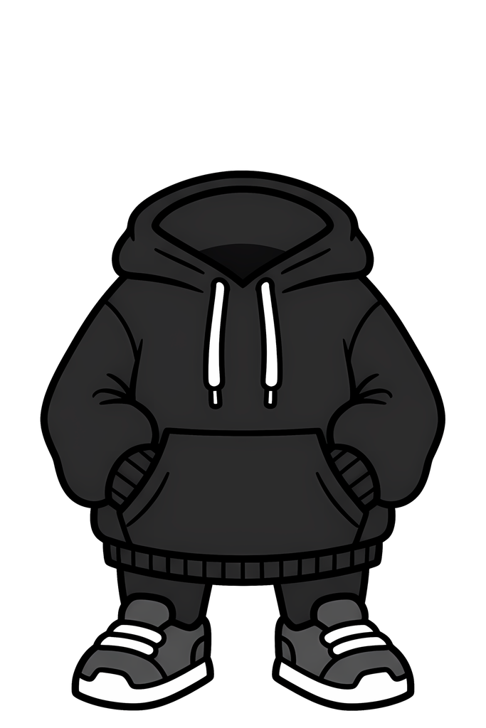 [MEM-BODY-BLACKHOODIE] MEMERA Чёрное Худи — Тело Mod