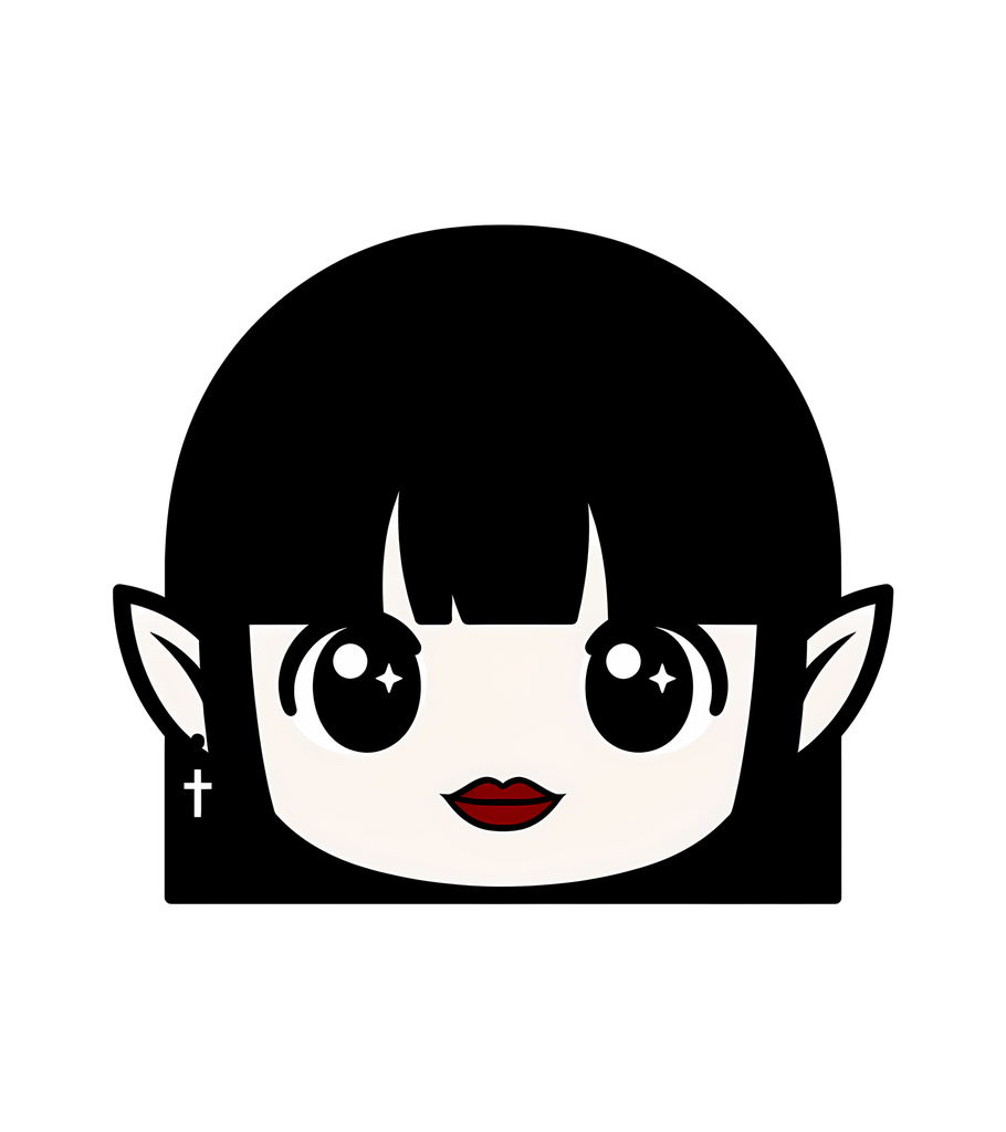 [MEM-HEAD-GOTH] MEMERA Ragazza Goth — Testa Mod